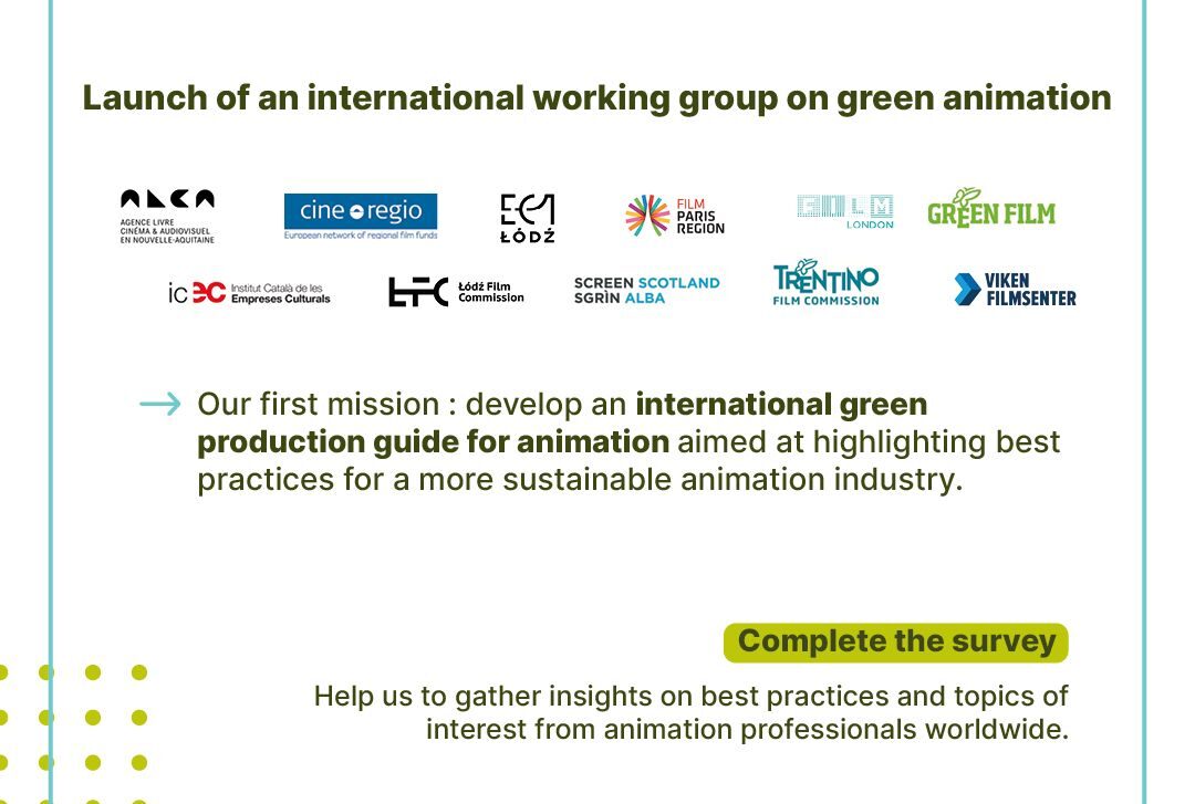 Green Film, Ecoprod and CineRegio working together for Green Animation